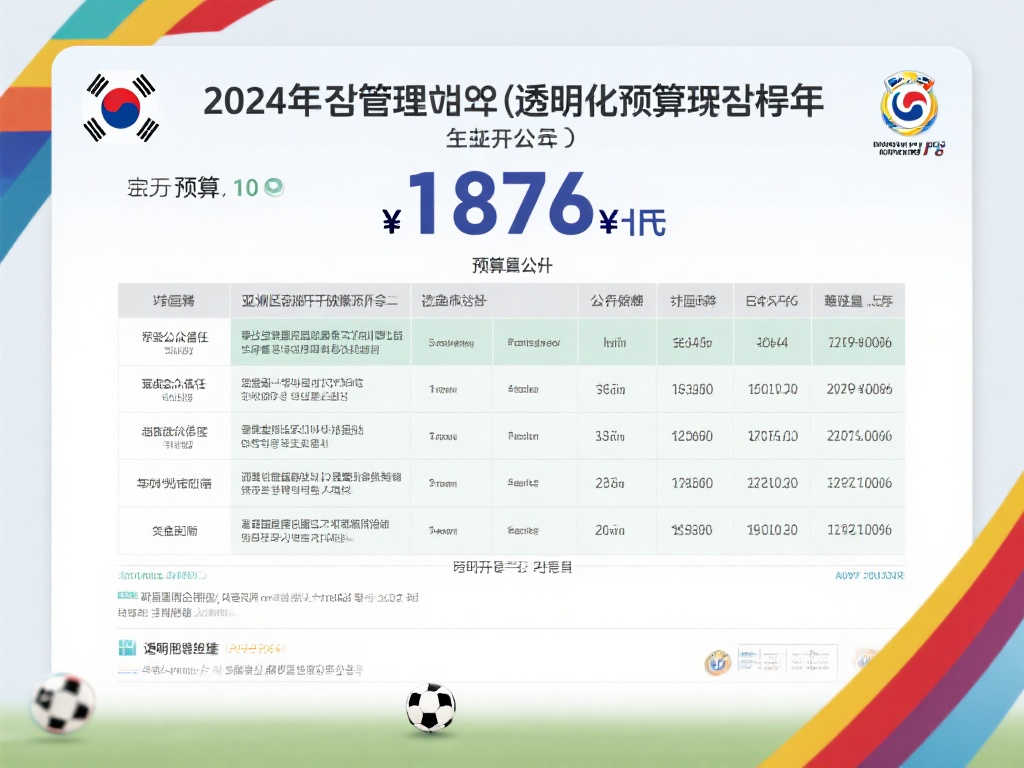 韩国足协2024年预算公开,总额高达1876亿韩元