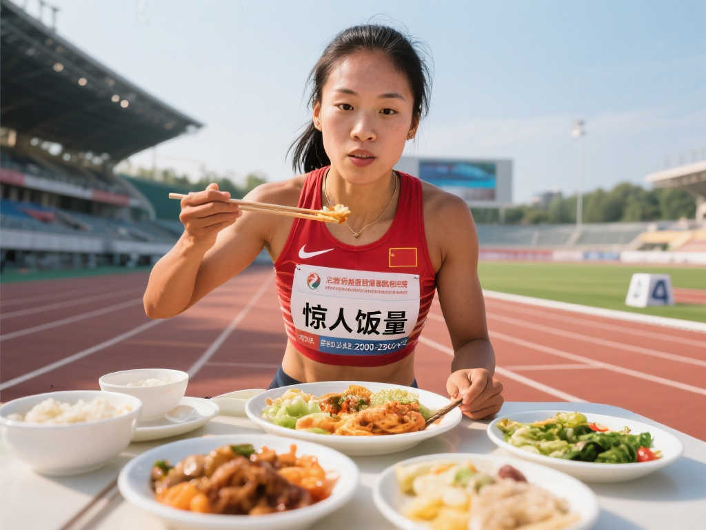 惊呆网友!吴艳妮食堂饭量超大,餐盘如小山堆满🍚